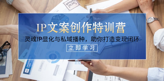 （14330期）IP文案创作特训营，灵魂IP显化与私域播种，助你打造变现闭环（14节课）-加成