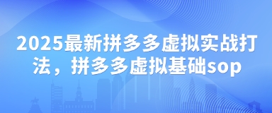 2025最新拼多多虚拟实战打法，拼多多虚拟基础sop-加成