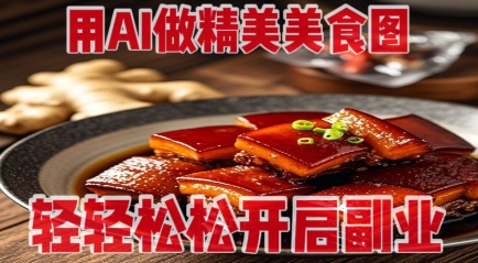 用AI做精美美食图，无需专业设备拍摄，轻轻松松开启副业-加成