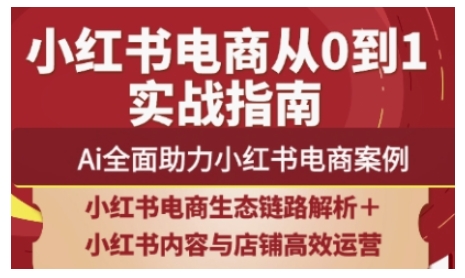 2025小红书电商全链路运营，Ai全面助力小红书电商案例-加成