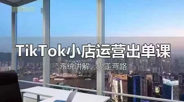 TikTok小店运营出单课，从开店选品、运营出单、发货回款，进行全流程讲解-加成