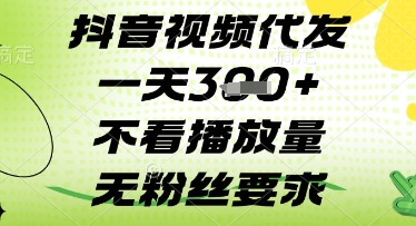 抖音视频代发一天3张+，不看播放量，无粉丝要求【揭秘】-加成